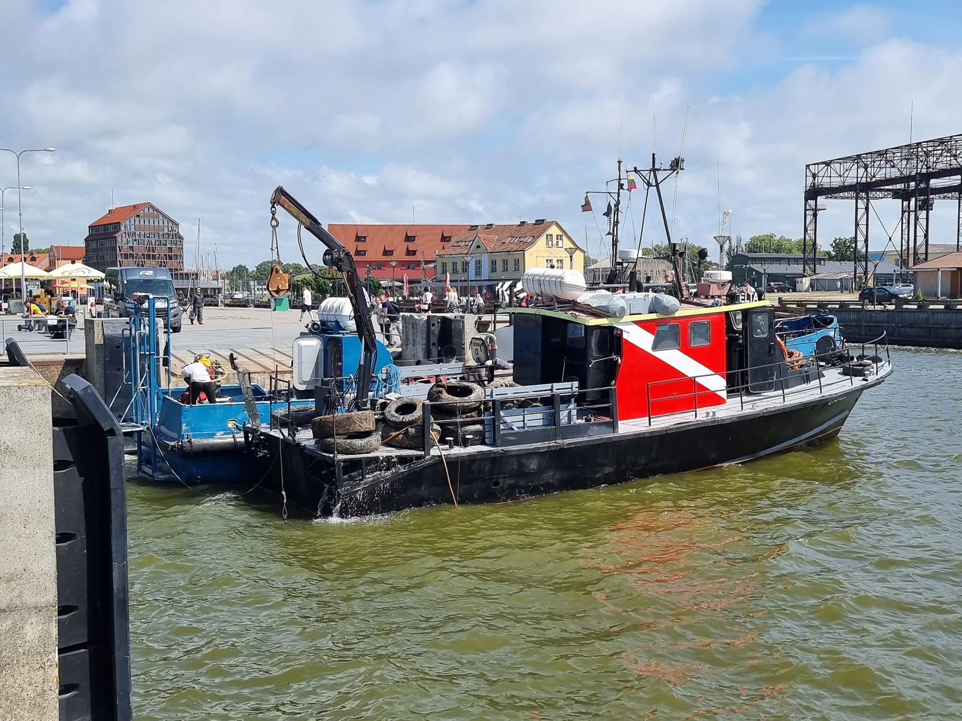 Nautilus Divers support vessels in Klaipėda